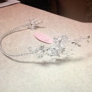 Headband with embellishments on each side